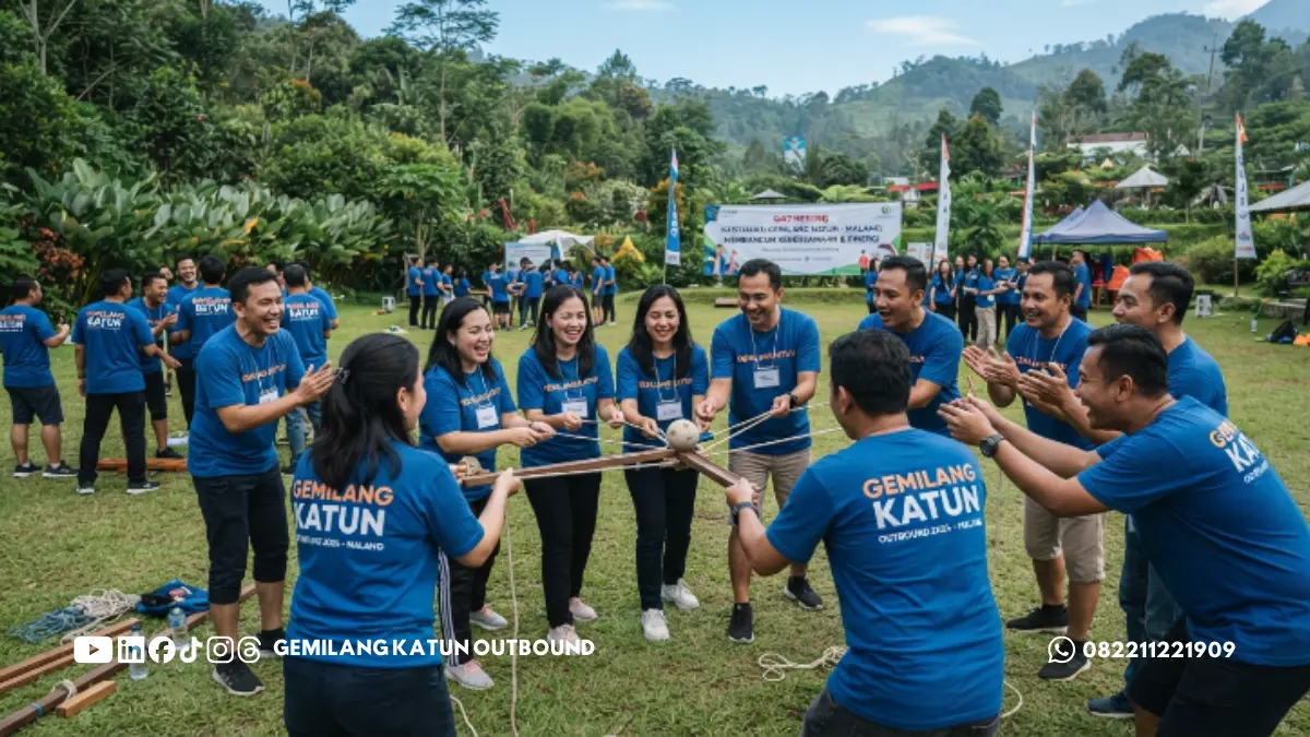 Aktivitas kelompok dalam program employee gathering Malang bertujuan tim