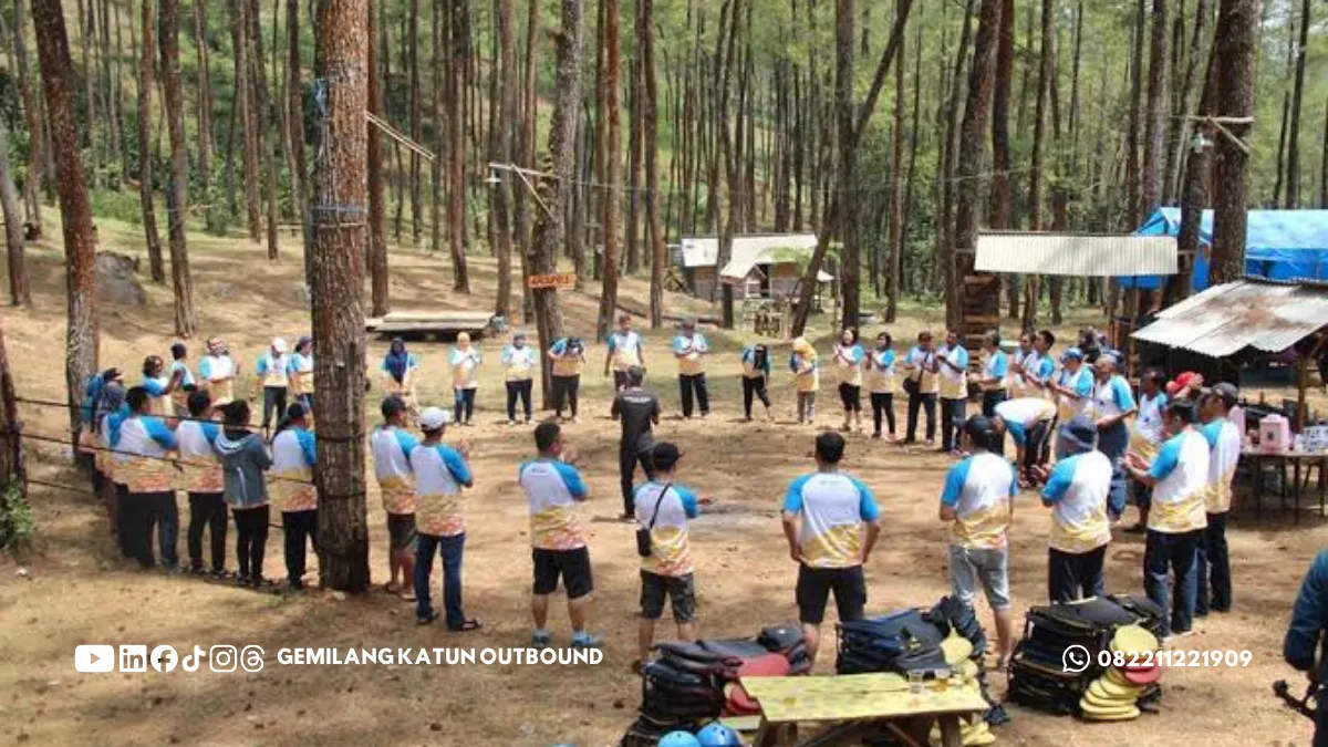fasilitator sedang membagi peserta menjadi beberapa kelompok kecil