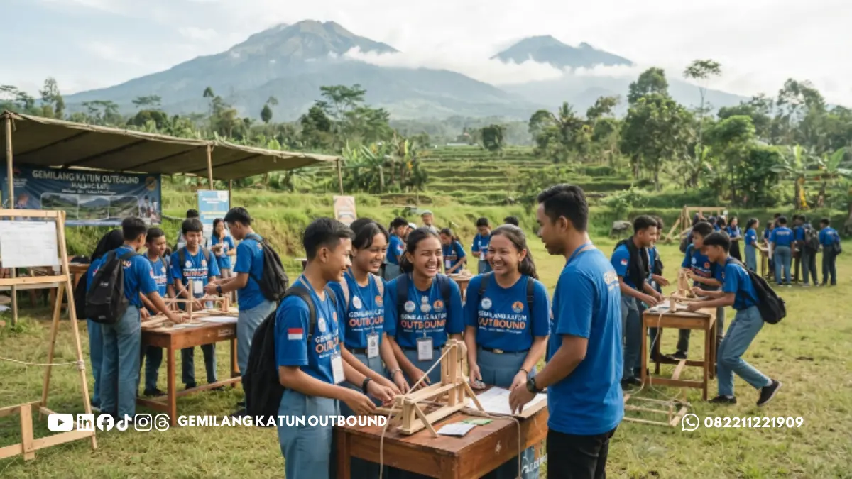 Kegiatan edukatif outbound sekolah di kawasan Malang-Batu